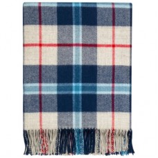 Lambswool Serape - Douglas Navy Tartan